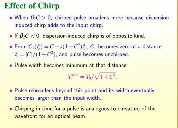 Show that a chirped Gaussian pulse is compressed initially inside a single-mode fiber-example-4