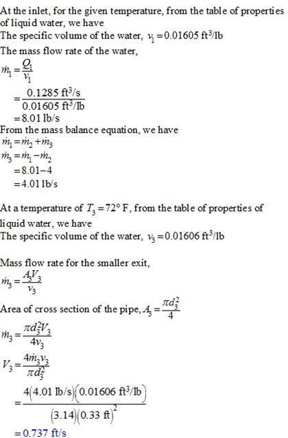 Liquid water at 70F enters a pump with a volumetric flow rate of 7.71 ft3 /min through-example-2