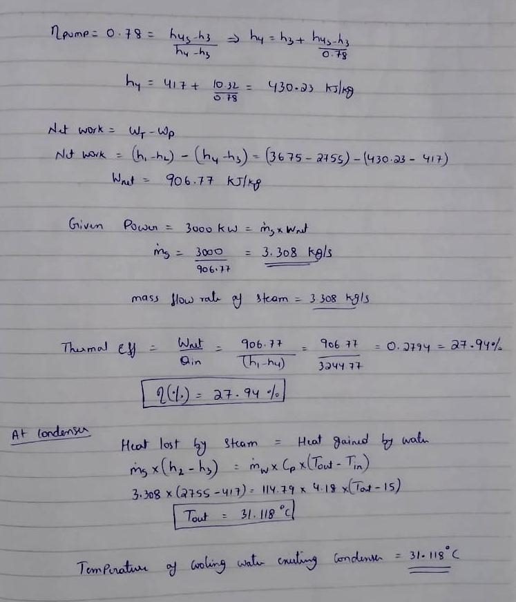 thermodynamics A nuclear power plant based on the Rankine cycle operates with a boiling-example-2