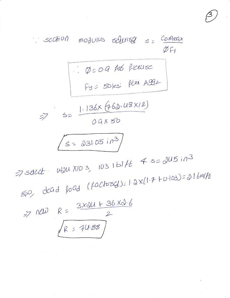 A girder that carries a uniformly distributed dead load of 1.7 k/ft plus its self-example-3