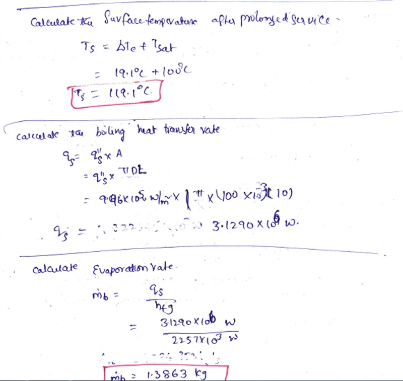 Water at atmospheric pressure boils on the surface of a large horizontal copper tube-example-4