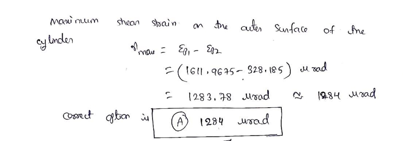 A strain gage is mounted at an angle of 30° with respect to the longitudinal axis-example-2