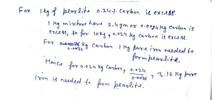 Consider Fe – 3.0 wt% C steel at a temperature just below the eutectic point. Determine-example-1