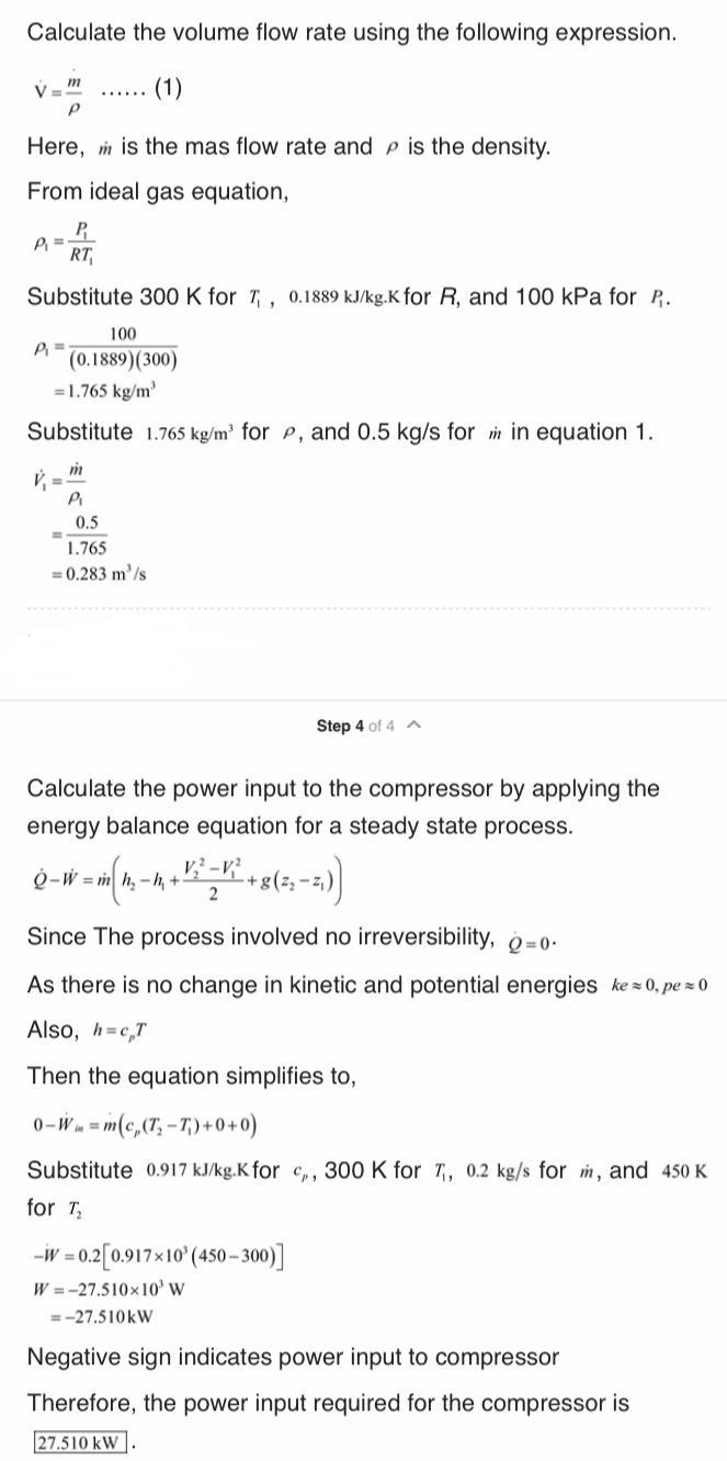 Carbon dioxide enters a compressor at 100 kPa and 300 K at a rate of 0.2 kg/sec and-example-2