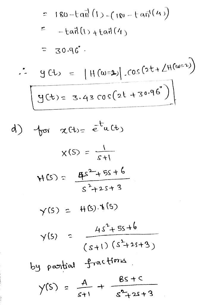 5. Consider the LTI system defined by the differential equation (a) Draw the pole-example-4