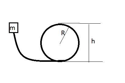 Block A is released from rest and slides down the frictionless ramp to the loop. The-example-1