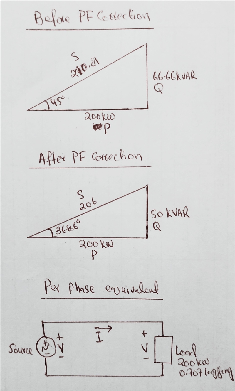 Suppose you have a Y-connected balanced three-phase load which consumes 200 kW with-example-1