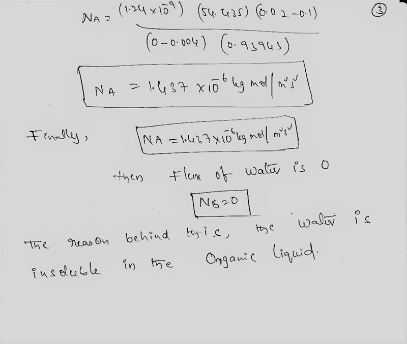 Diffusion of Ammonia in an Aqueous Solution Ammonia (A)-water (B) solution ta 278 K-example-3