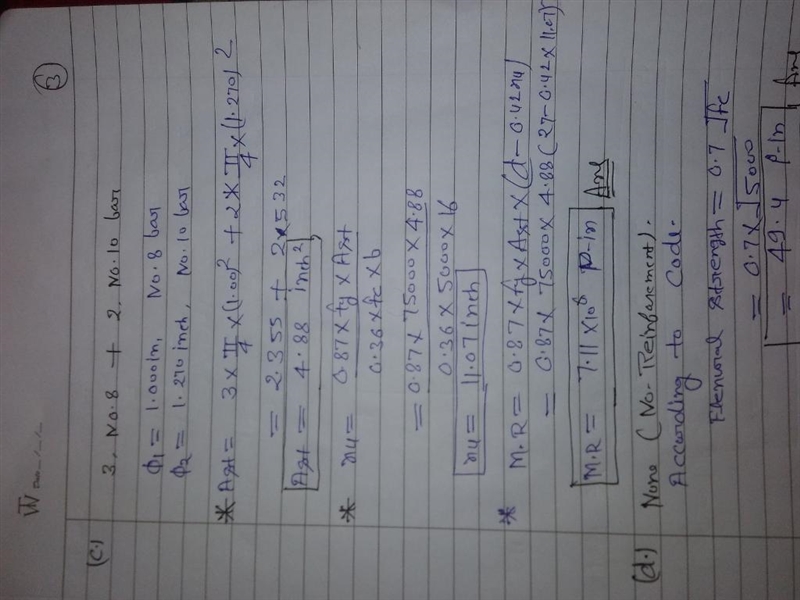 A rectangular concrete beam has dimensions b=16 in. and h=30 in. The location of the-example-1