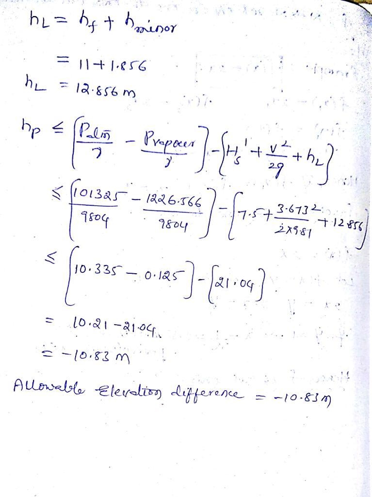 A pump delivers water at 20°C between a reservoir and a water tank 24 m higher. The-example-1