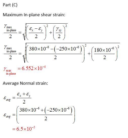 To become familiar with the general equations of plane strain used for determining-example-3