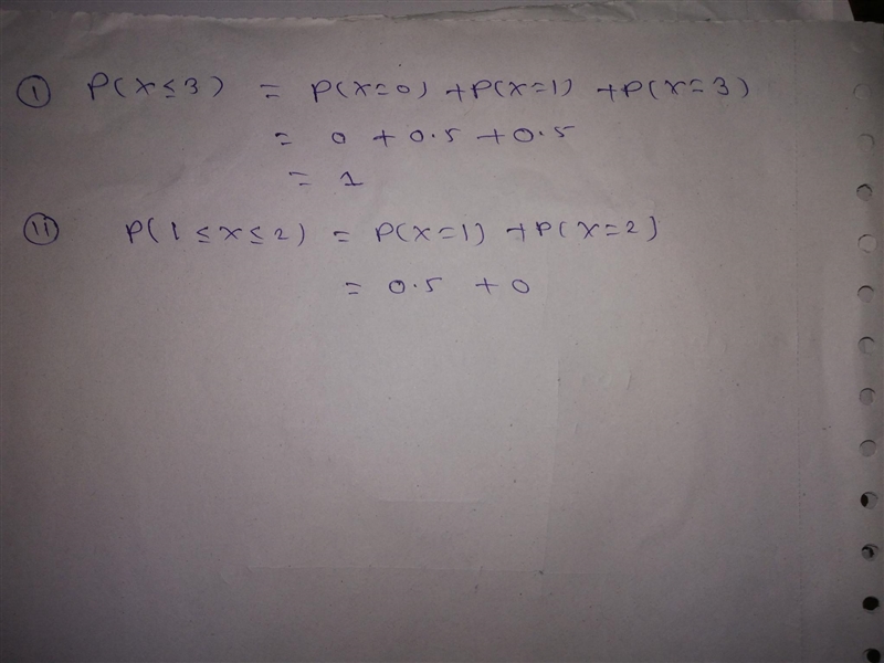 Exercise 2. Let X be a discrete random variable with the cumulative distribution function-example-2