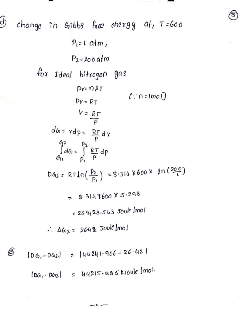 The virial equation for nitrogen gas is PV=RT(1+4.41×10-4P). Using the virial equation-example-3