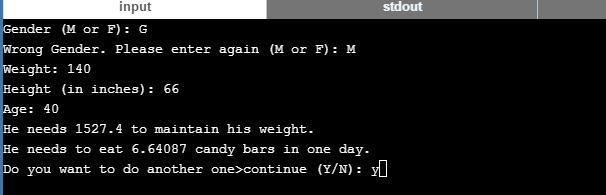 Project 8:The Harris-Benedict equation estimates the number of calories your body-example-1