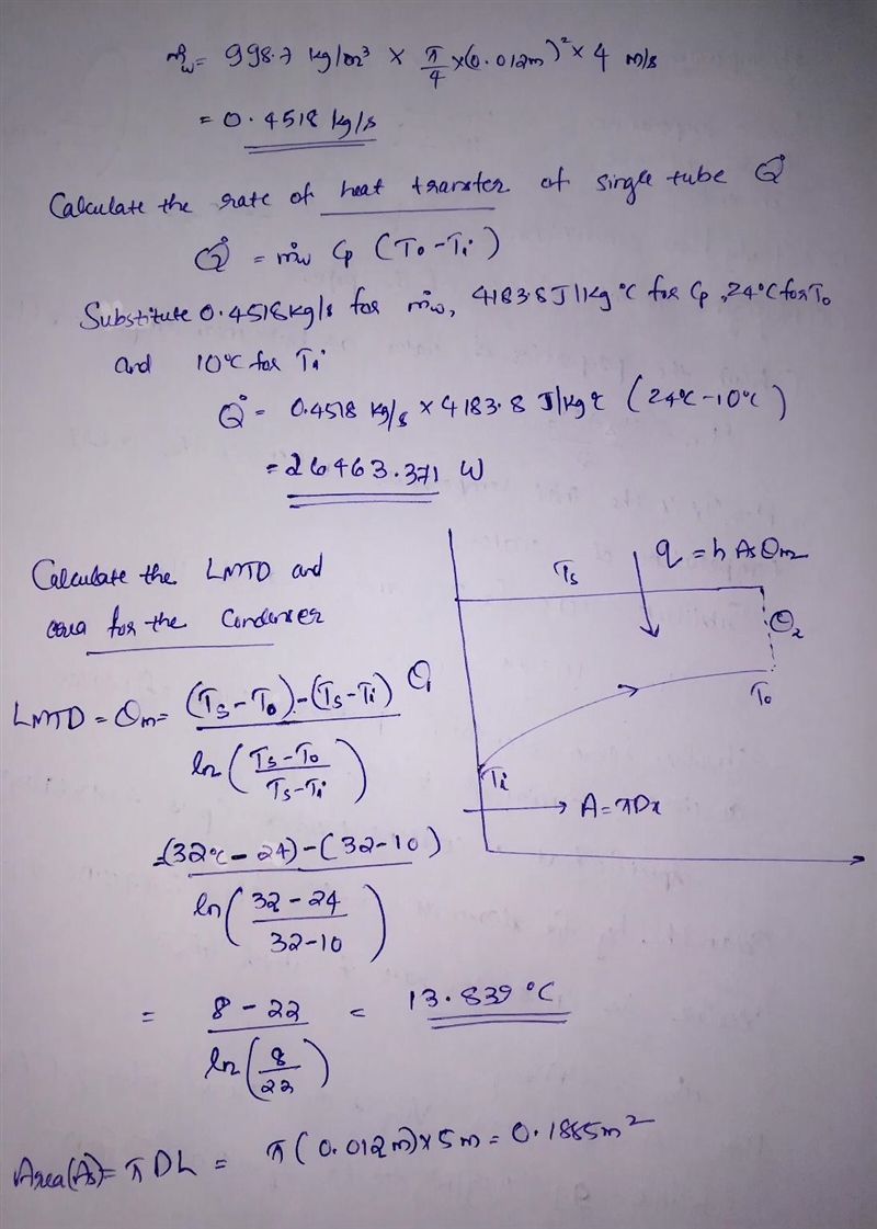 Steam at a constant temperature of 32C condenses in the condenser of a powerplant-example-2