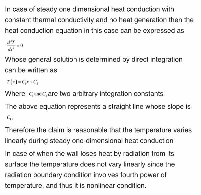 5. It is stated that the temperature in a plane wall with constant thermal conductivity-example-1