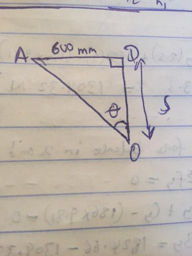 The 10-kg lamp is suspended from the three equal-length cords. Determine its smallest-example-2