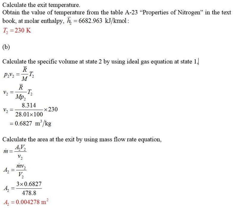 2. Nitrogen, modeled as an ideal gas flows at a rate of 3 kg/s through a well-insulated-example-2