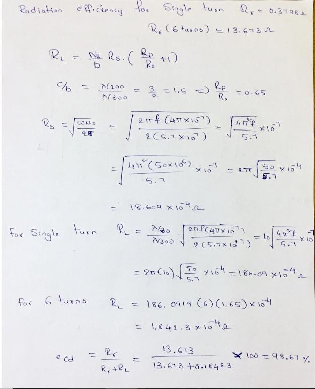 A resonant six-turn loop of closely spaced turns is operating at 50 MHz. The radius-example-2