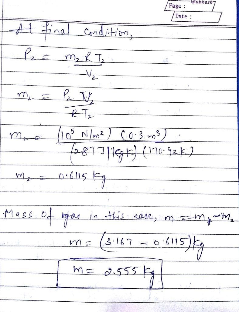 Air in a 10 ft3 cylinder is initially at a pressure of 10 atm and a temperature of-example-1