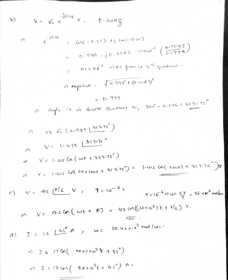 Given the following phasors and the information related to the frequency of that phasor-example-2