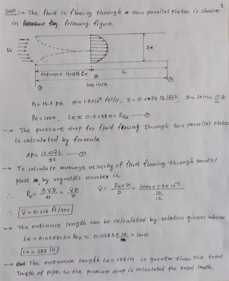 2. A fluid at 14.7 psi (lb-f per square inch) with kinematic viscosity (????????) 1.8 x-example-1