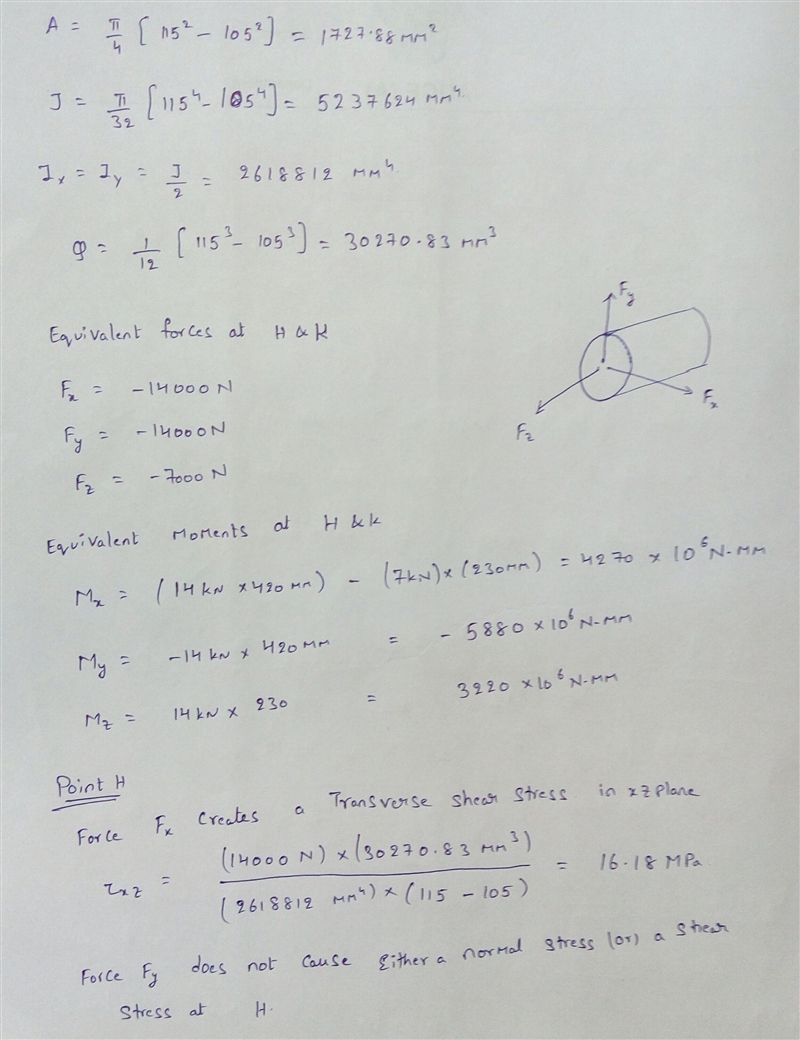 On a piece of paper, sketch the x-y stress state and the properly oriented principal-example-1