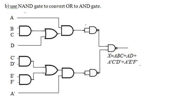 Implement each of the following functions using only two-input gates. The multi-level-example-2