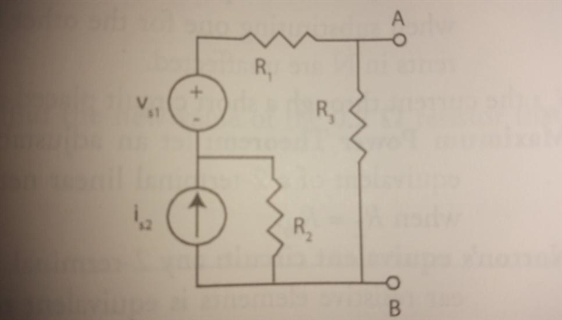 This is problem 4 from chapter 6 of the course text. Find the Thevenin equivalent-example-1