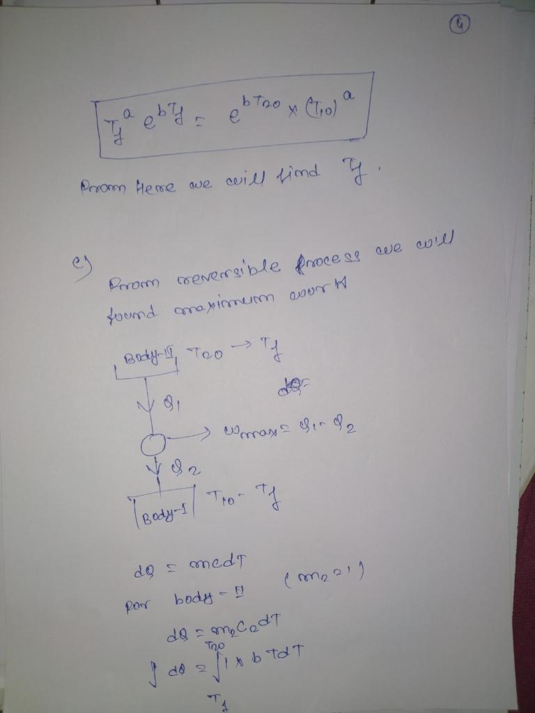 Two bodies have heat capacities (at constant volume) c, = a and c2 = bT and are thermally-example-4