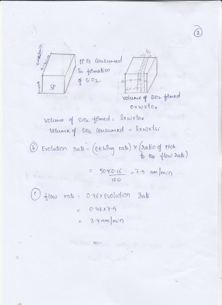 The ratio of the rate of etch-product formation to the flow rate of etch gas should-example-1