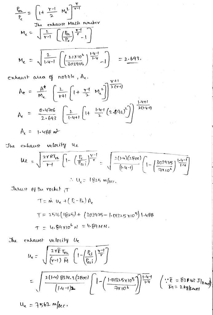 A rocket is to be designed to produce 5 MN of thrust at sea level. The pressure in-example-3