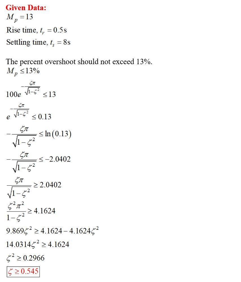 A certain servomechanism system has dynamics dominated by a pair of complex poles-example-1