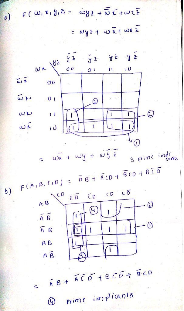 Convert each of the following forms into the other canonical form (i.e., sum of minterms-example-2