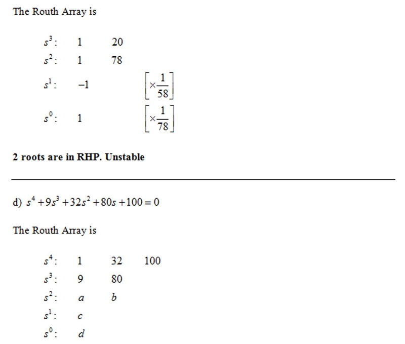 Use Routh’s stability criterion to determine the stability and how many roots are-example-3