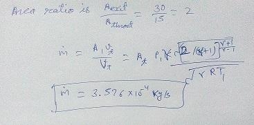 A converging - diverging frictionless nozzle is used to accelerate an airstream emanating-example-1