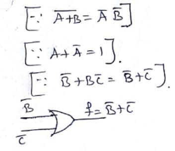 Simplify the following expressions, then implement them using digital logic gates-example-2