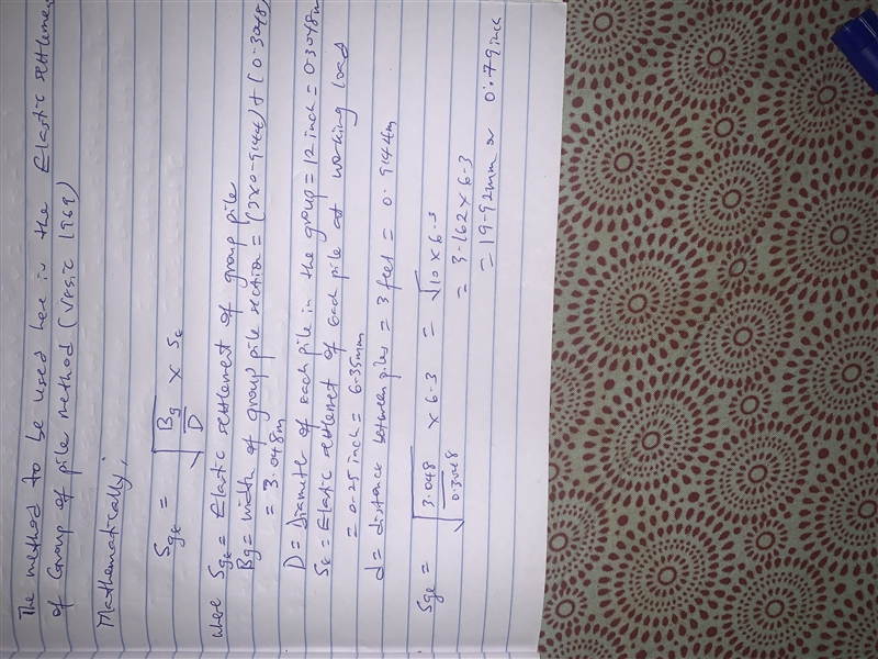 The elastic settlement of an isolated single pile under a working load similar to-example-1