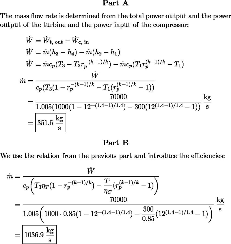 Air is used as the working fluid in a simple ideal Brayton cycle that has a pressure-example-1