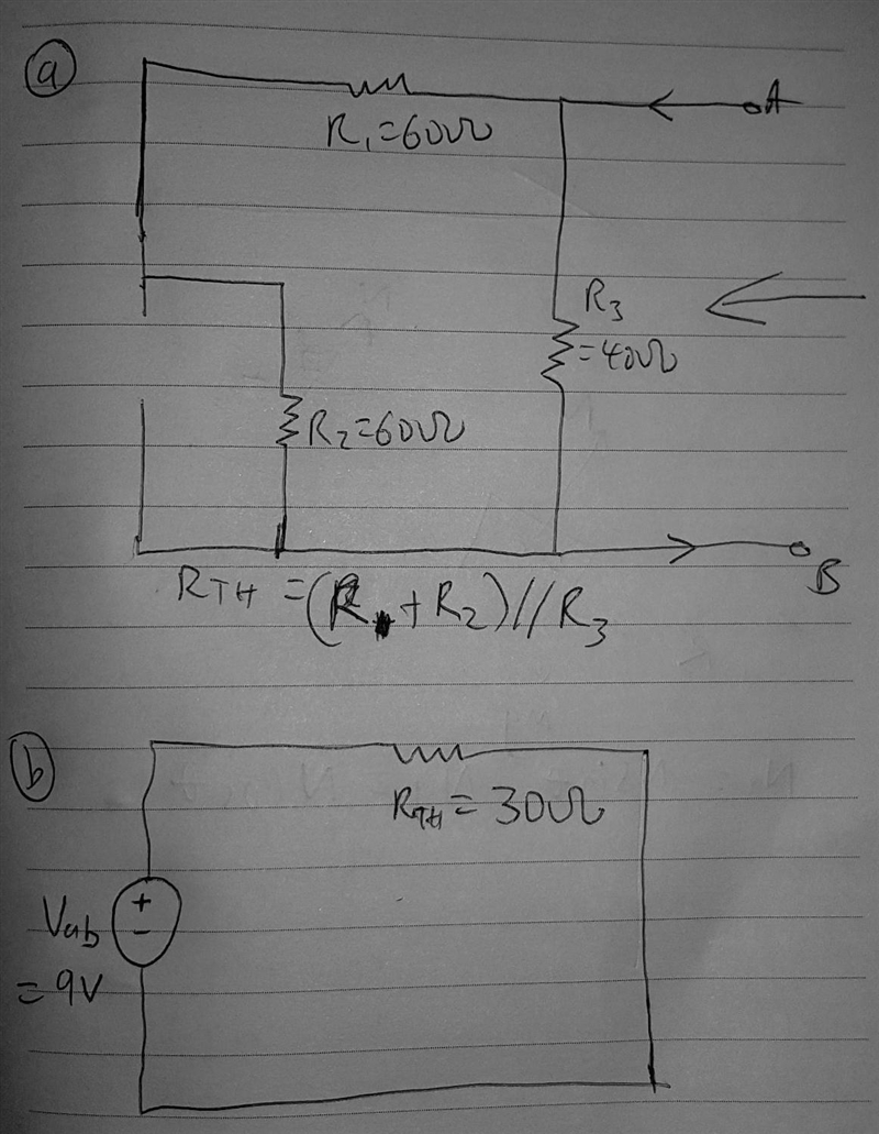 This is problem 4 from chapter 6 of the course text. Find the Thevenin equivalent-example-3