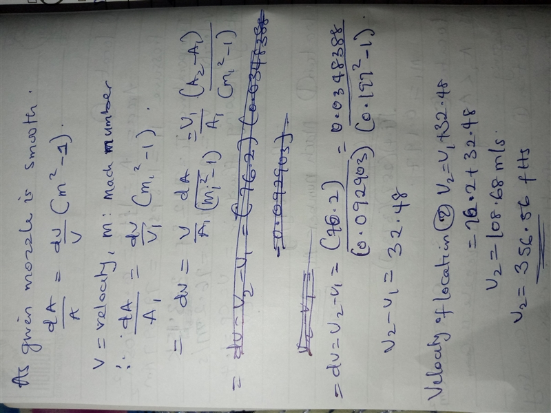 Air flows steadily through a smooth, converging nozzle. At a location where the cross-example-2