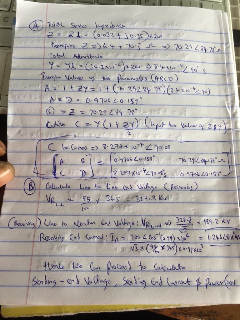 A three-phase, 60-Hz, completely transposed 345-kV, 200-km line has two 795,000-cmil-example-1