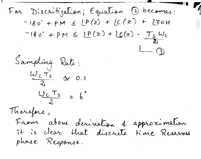 A common rule of thumb for controller discretization is to have "6 samples per-example-2