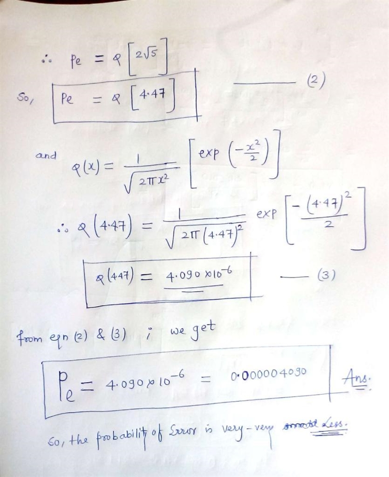 A binary FSK system transmits data at the rate of 2.5 megabits per second. During-example-2