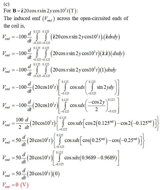 A coil consists of 100 turns of wire wrapped around a square frame of sides 0.25 m-example-4