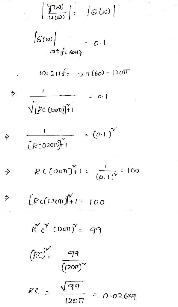 You wish to filter out 60 Hz noise (which arises from electrical interference at the-example-3