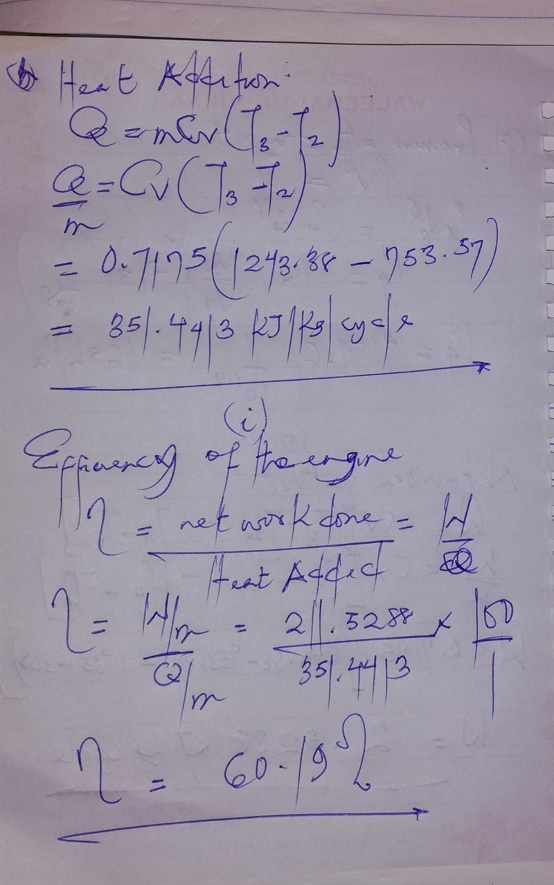 An Otto cycle engine is analyzed using the cold air standard method. Given the conditions-example-2