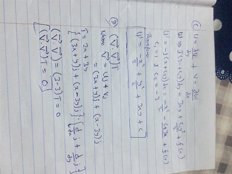 Consider the following two-dimensional velocity field V = (u,v) u = 3x+c1y v= x + c-example-2