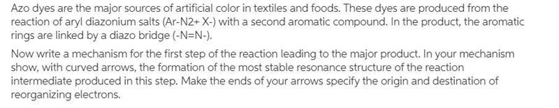 Now write a mechanism for the first step of the reaction leading to the major product-example-1