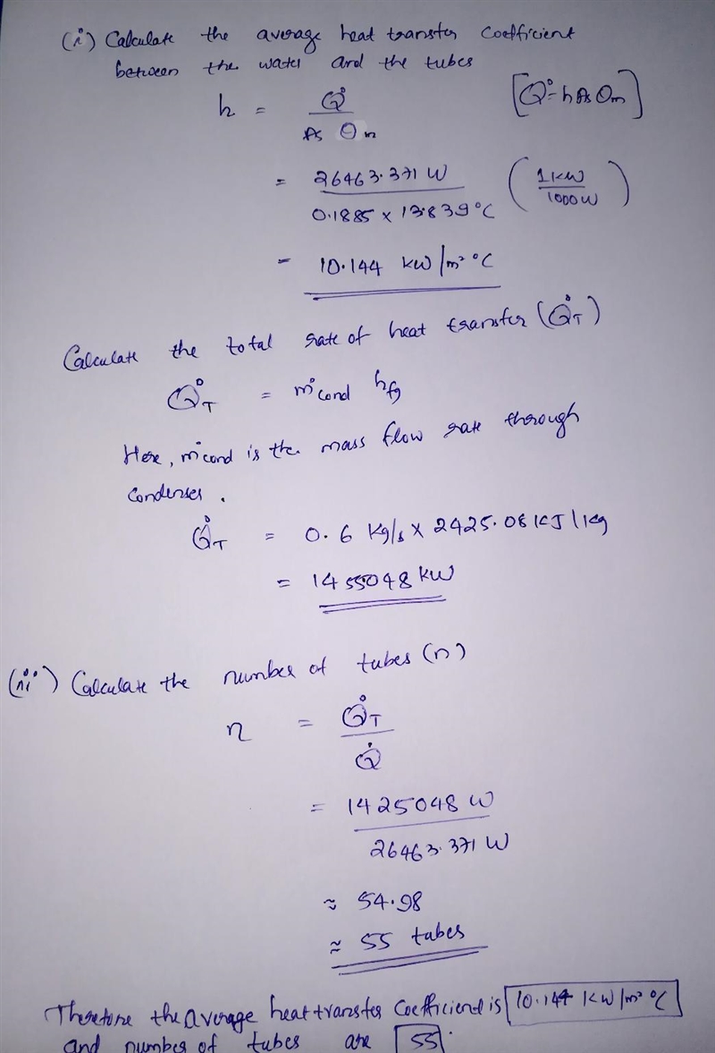 Steam at a constant temperature of 32C condenses in the condenser of a powerplant-example-3